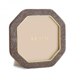 Aerin OCTAGONAL CHOCOLATE SHAGREEN 