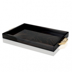     .   Horn & lacquer Ivory by Arcahorn Jewels Tray