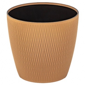  Deluxe. Silvy Flower Pot Dark Beige     	